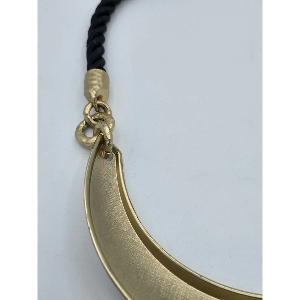 VINTAGE Chico's Fashion Statement Gold Toned Necklace - 24" Excellent Condition - Picture 6 of 9